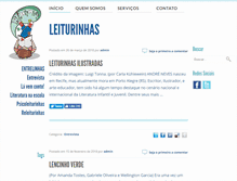 Tablet Screenshot of leiturinhas.com.br